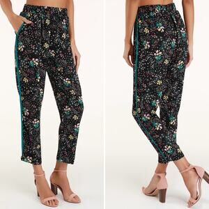 Lulus Boho Blooms Black Floral Print Pants pockets